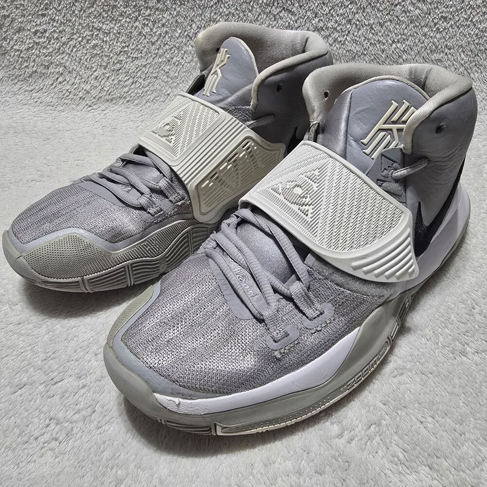 Nike Kyrie 6 Team Men's 10 Sneakers CW4142-003 Wolf Gray Basketball Shoes
